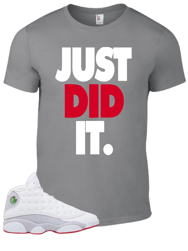 Tee To Match Air Jordan 13 Wolf Grey Just Did It
