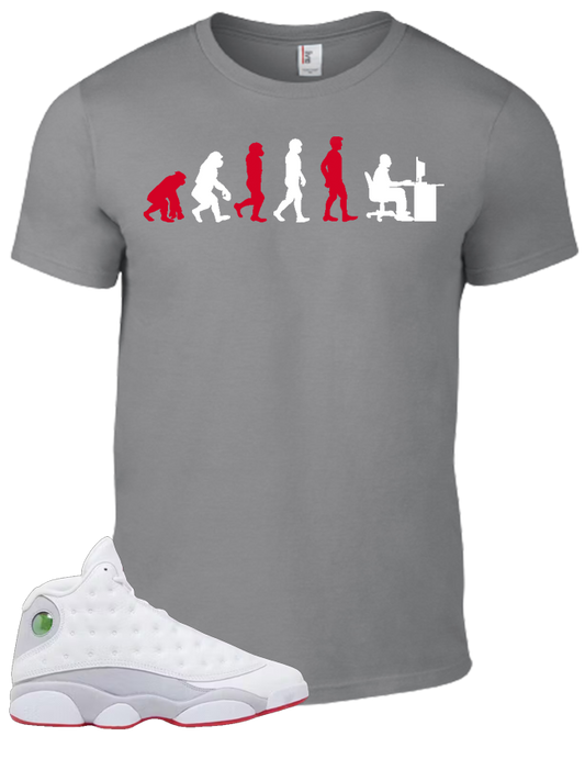 Tee To Match Air Jordan 13 Wolf Grey Evolution