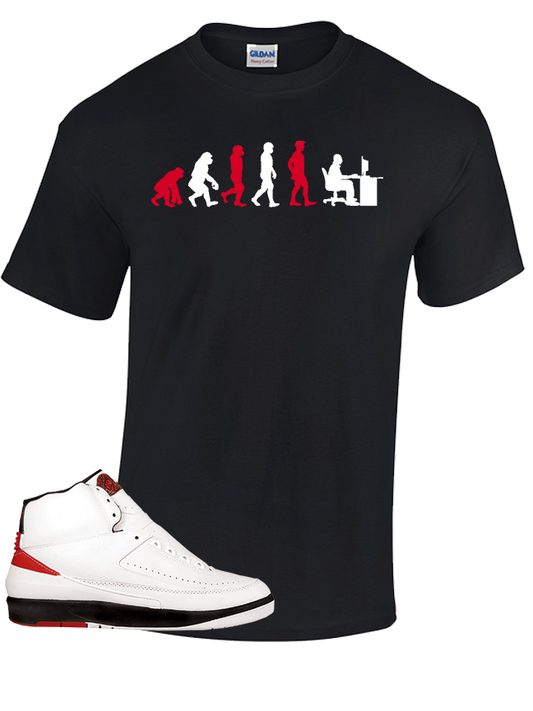 Tee To Match Air Jordan 2 Chicago Evolution