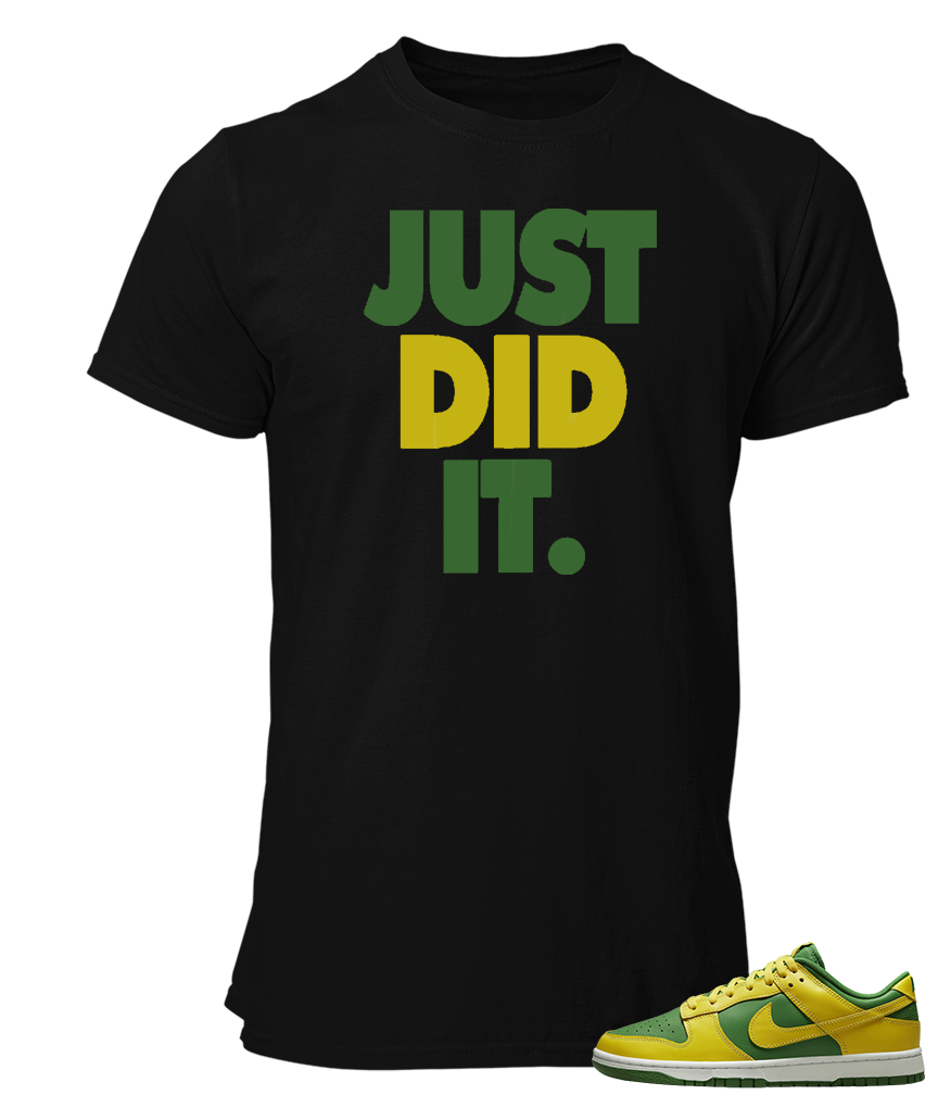 Tee To Match Nike Dunk Low Brazil Just Did It