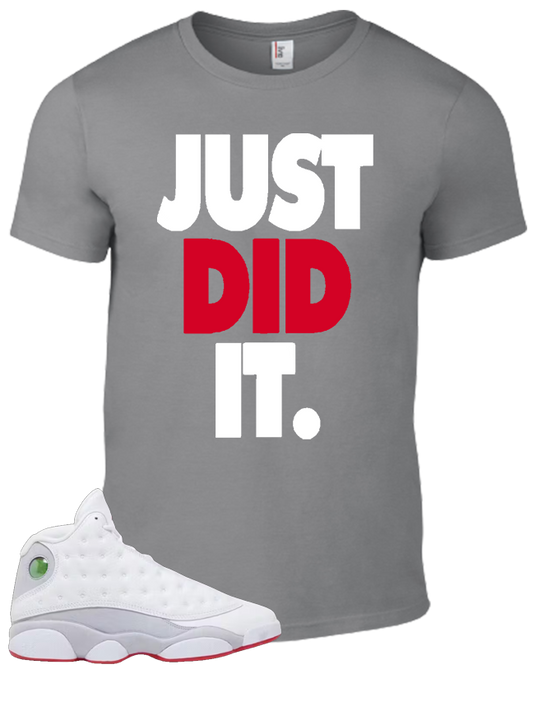 Tee To Match Air Jordan 13 Wolf Grey Just Did It