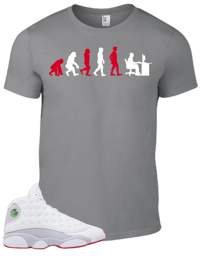 Tee To Match Air Jordan 13 Wolf Grey Evolution