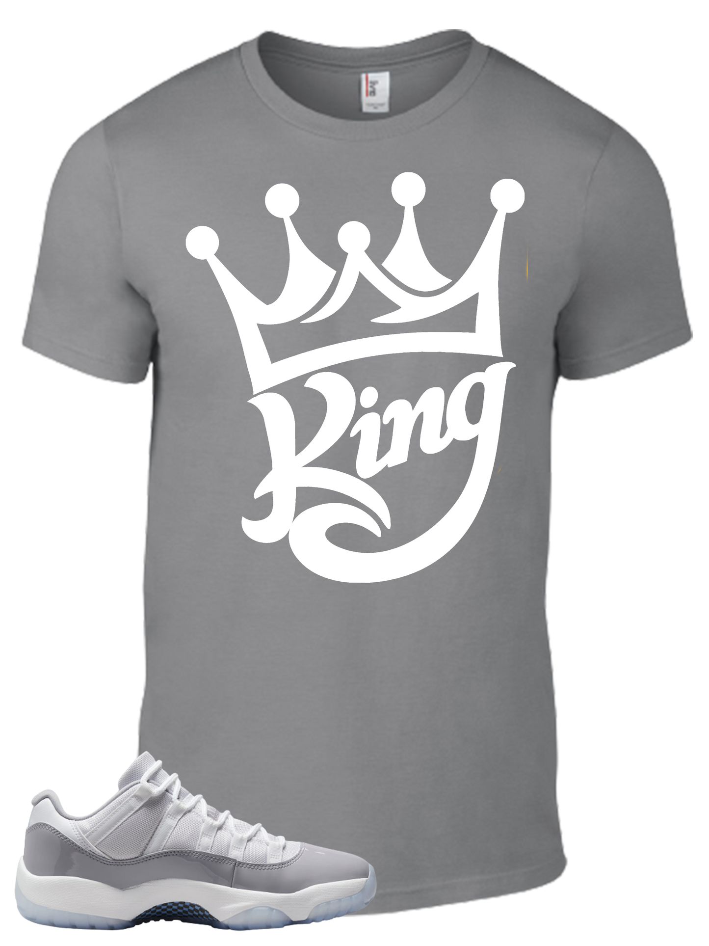 Tee To Match Air Jordan 11 Cement grey King